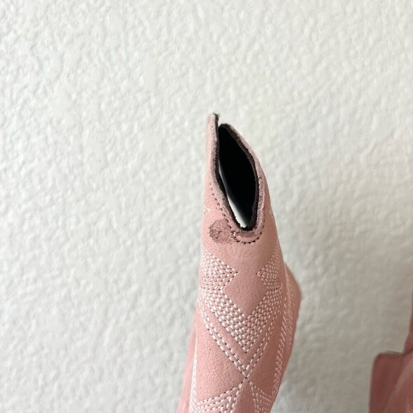 Lane LEXINGTON Over the Knee Womens Cowboy Boots 8 Pink Western Cowgirl Lace Up - Picture 8 of 15